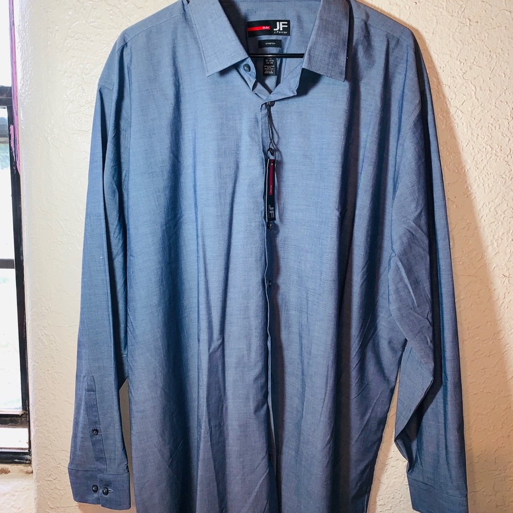 JF  J. Ferrar slim Long sleeve dress shirt